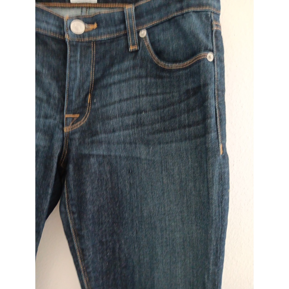 Hudson Krista Jeans Women 28 Stretch Dark Wash Straight Whiskered Sporty Classic - Picture 2 of 11